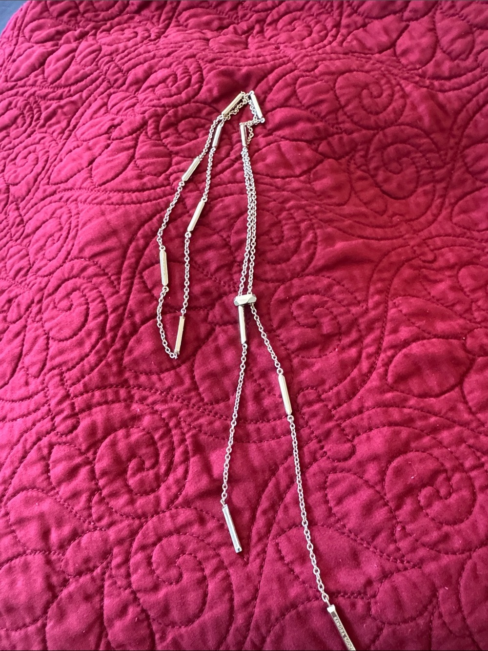 Kendra Scott Gold Adjustable Slide Lariat Necklace